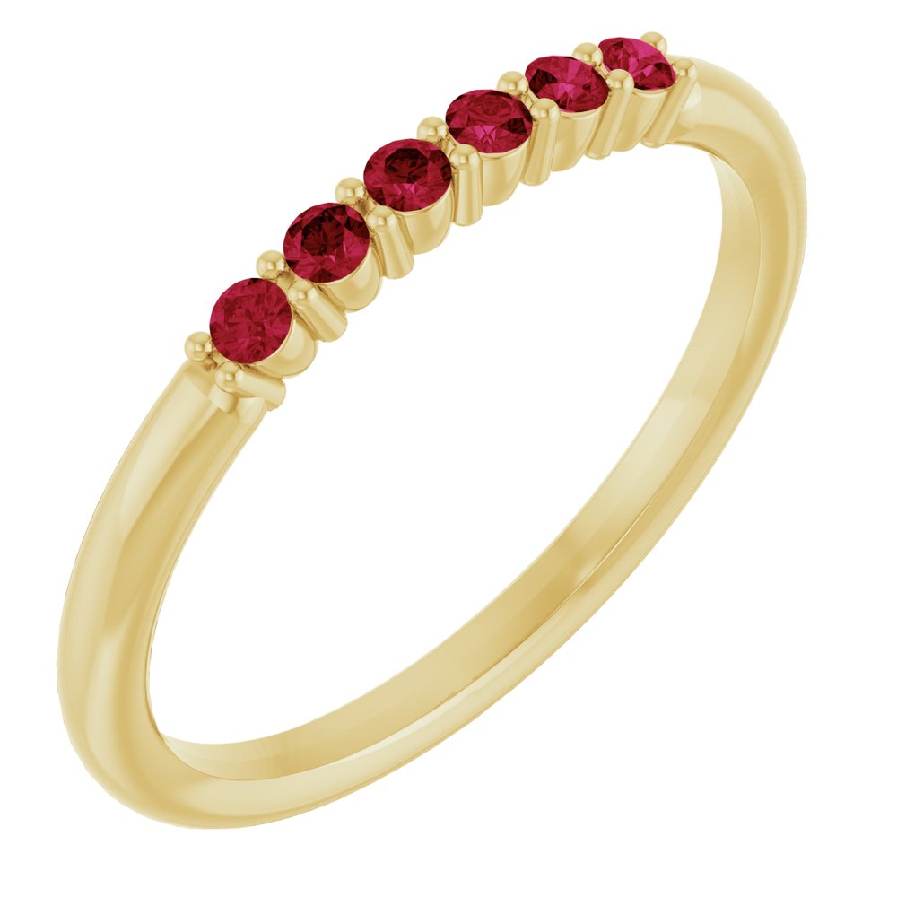 ruby stacking ring