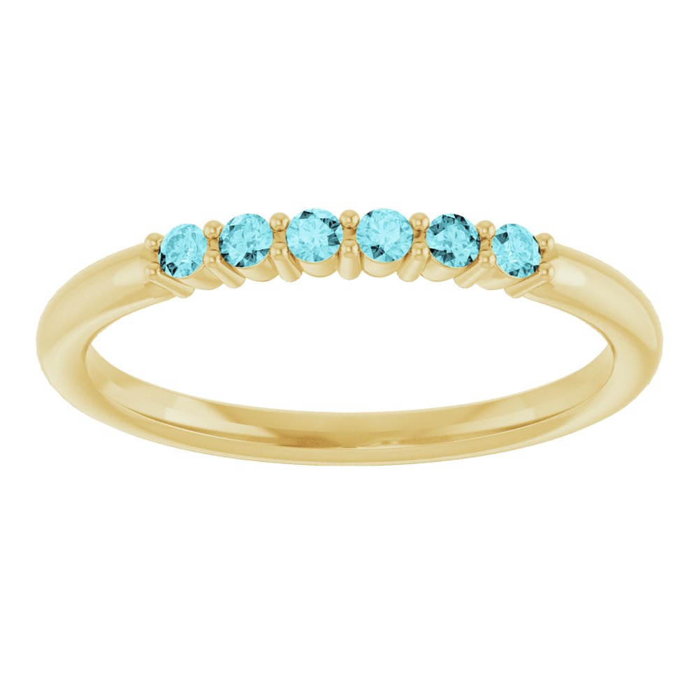 blue zircon ring