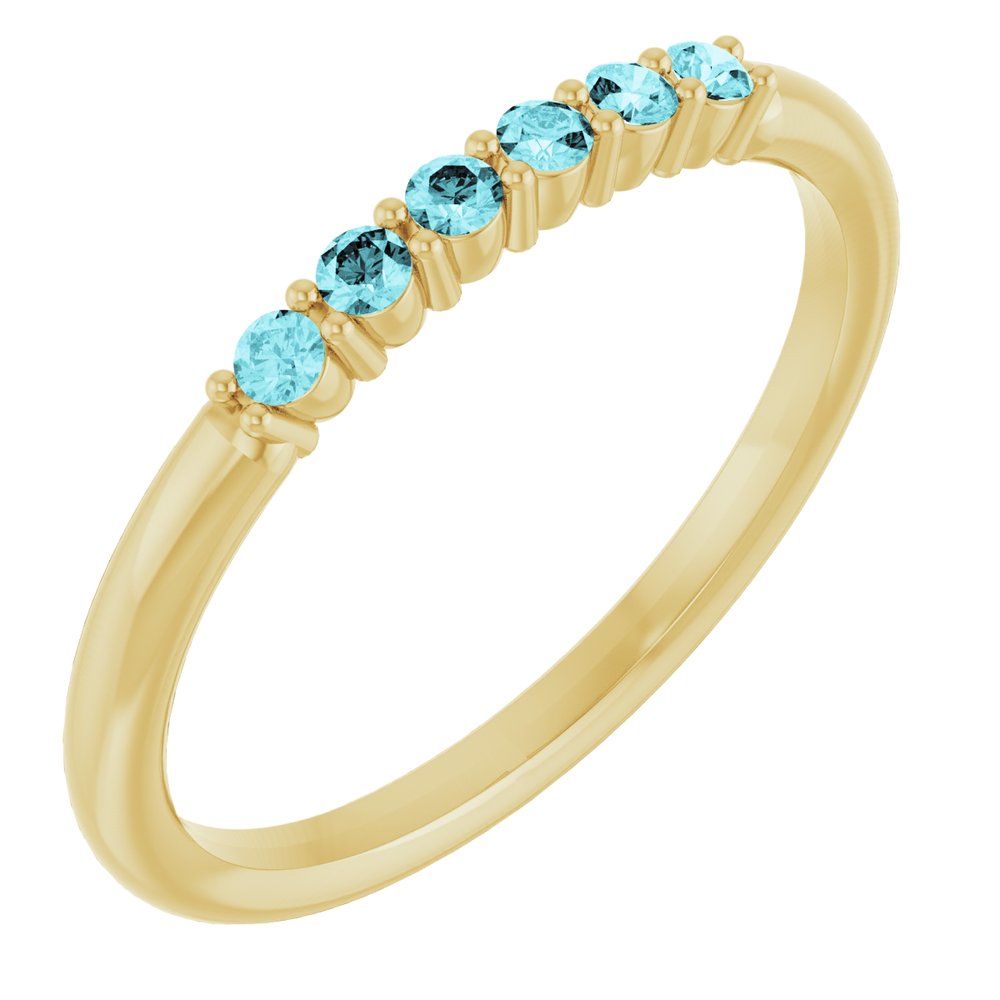blue zircon ring