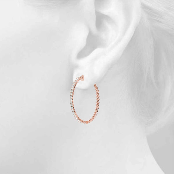 Gold Hoop Earrings - 25mm