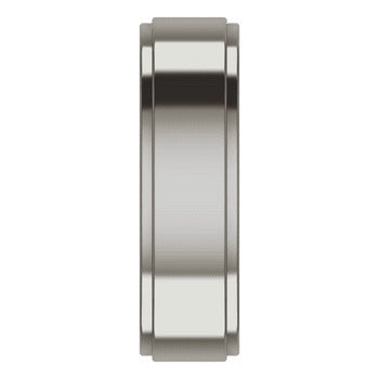 Titanium mens wedding band