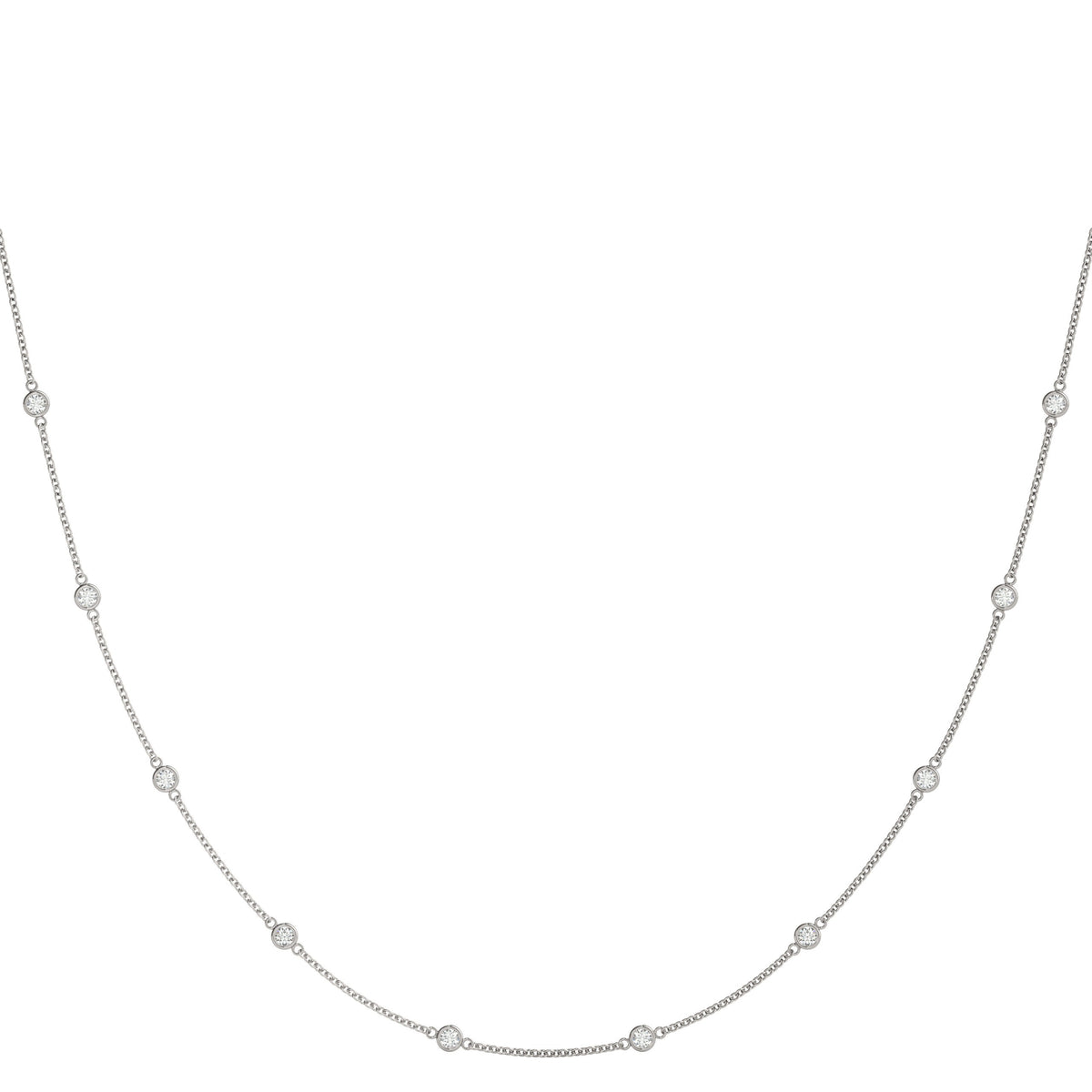 diamond station necklace