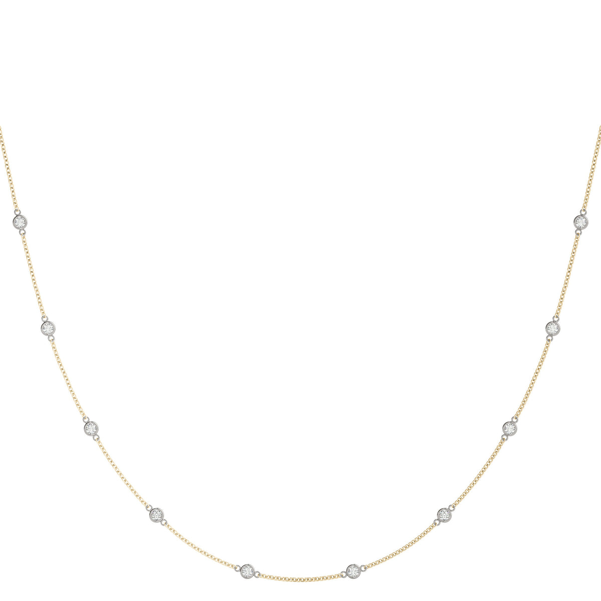 diamond station necklace