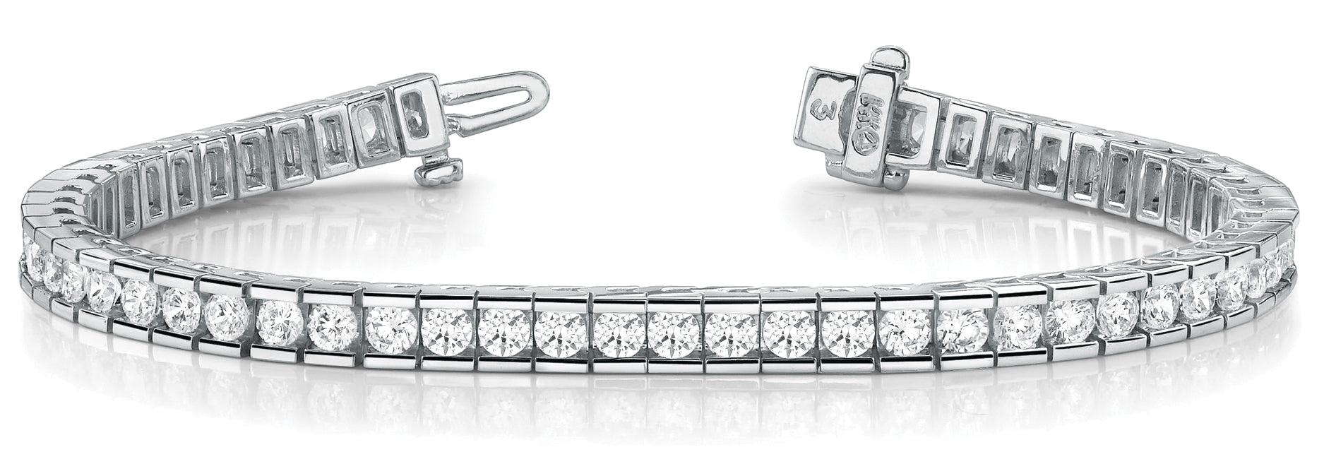 Channel Set Tennis Bracelet | Modern Style