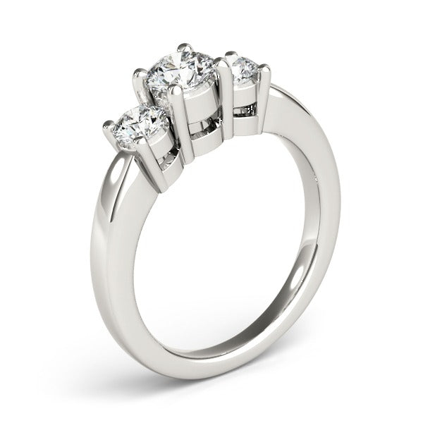 Classic Style Three Stone Ring