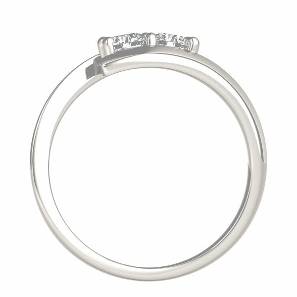 diamond two stone ring