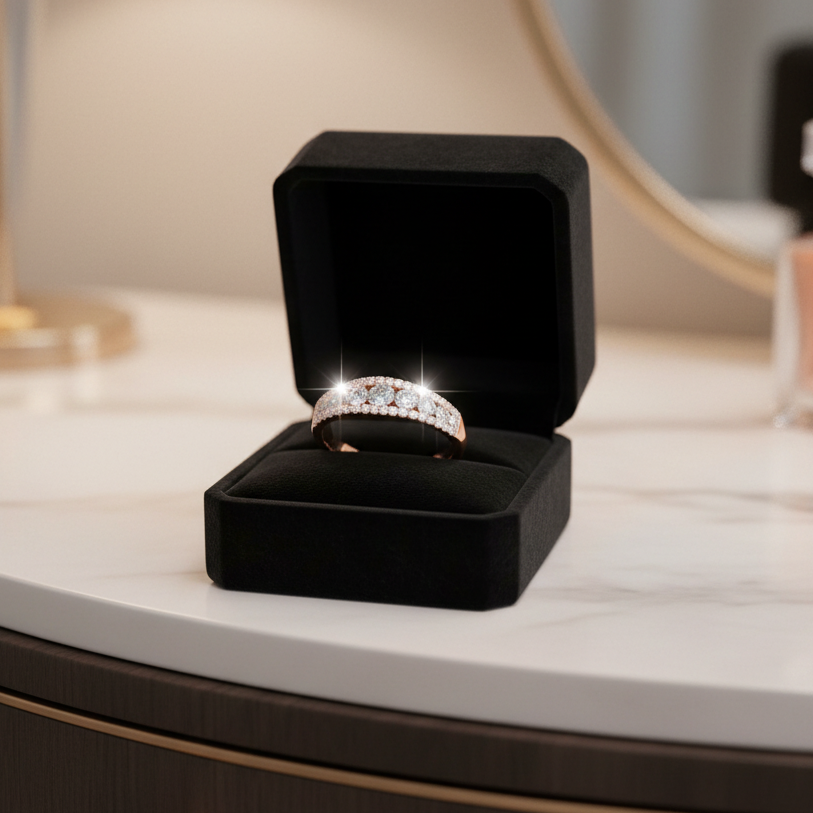 Stunning Chanel Set Diamond Fashion Ring